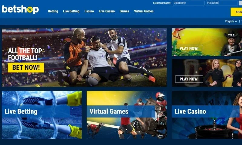 betshop home page